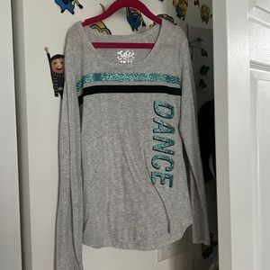 Justice “Dance” long sleeve top